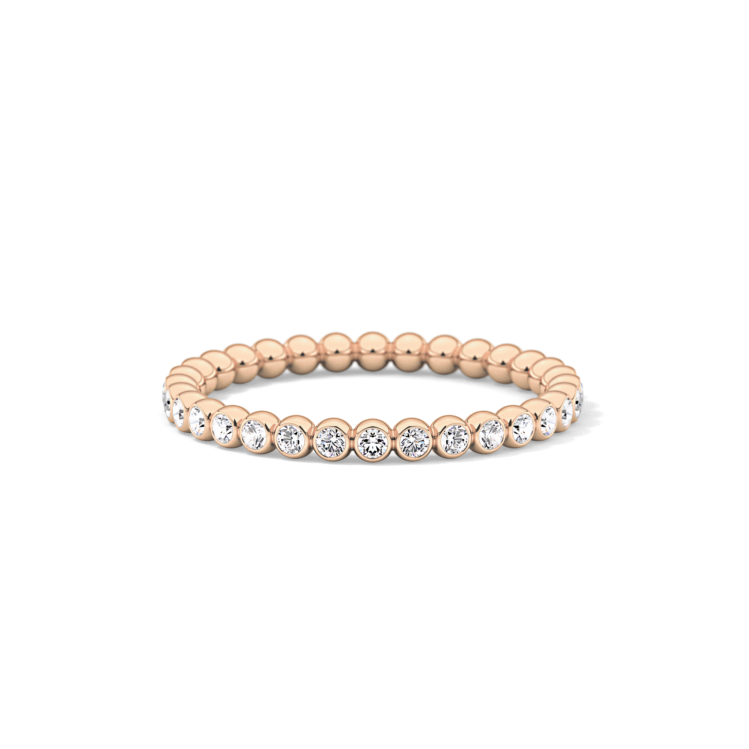 0.7 TCW Round Lab Grown Diamond Wedding Band