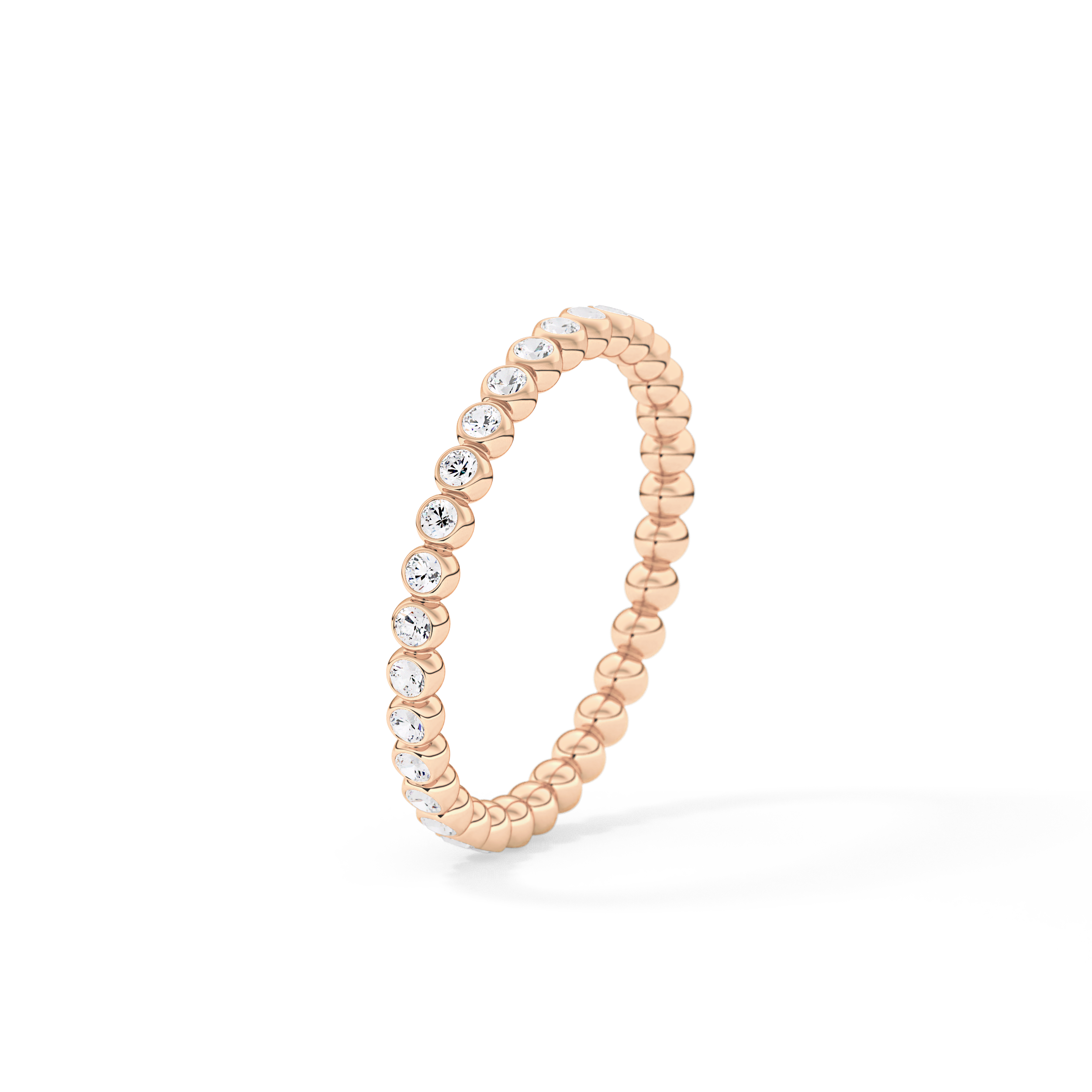 0.7 TCW Round Lab Grown Diamond Wedding Band