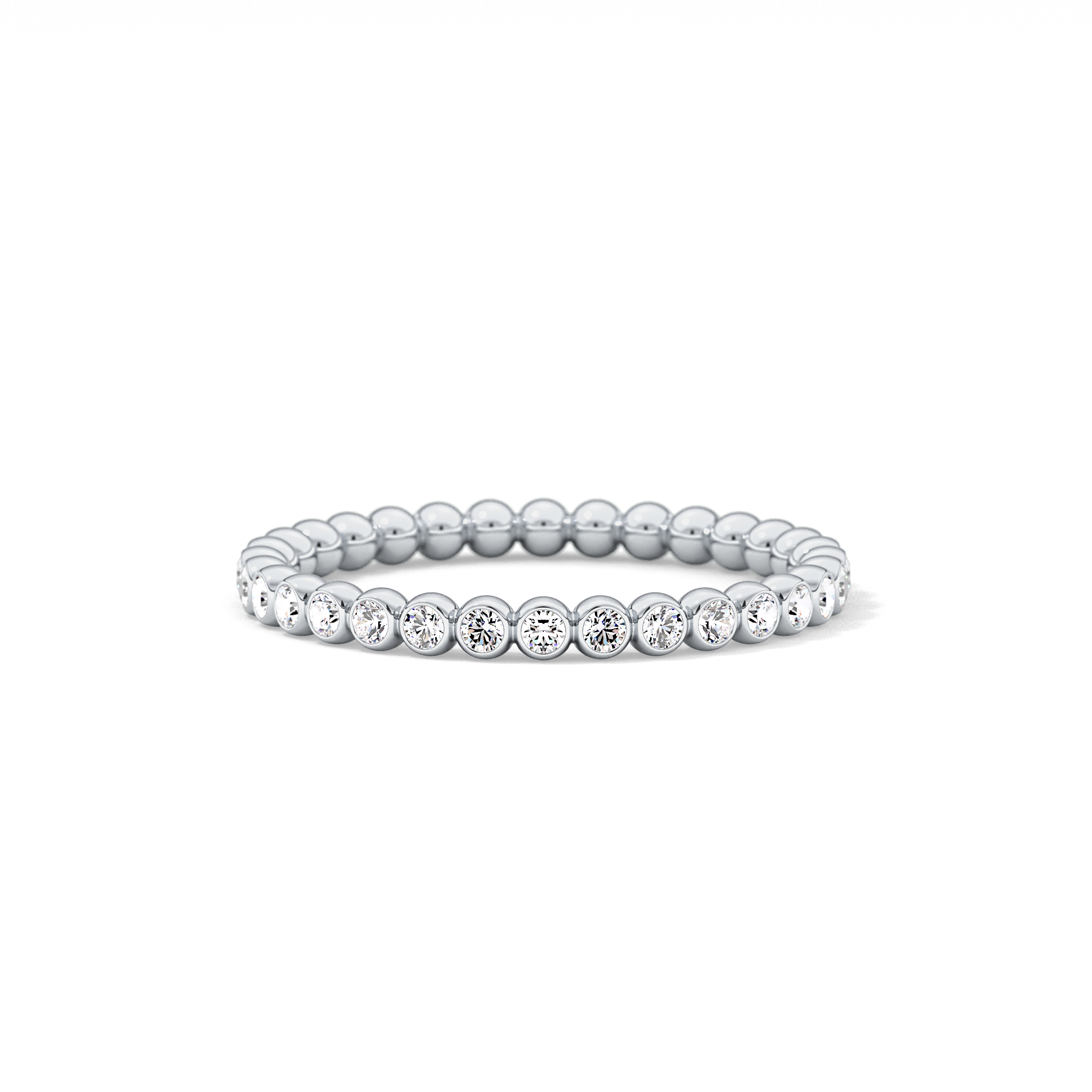 0.7 TCW Round Lab Grown Diamond Wedding Band