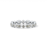 0.72 TCW Oval & Princess Lab Grown Diamond Wedding Band