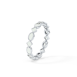 0.72 TCW Oval & Princess Lab Grown Diamond Wedding Band
