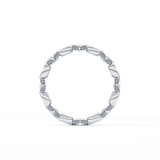 0.72 TCW Oval & Princess Lab Grown Diamond Wedding Band