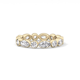 0.98 TCW Round & Marquise  Lab Grown Diamond Wedding Band