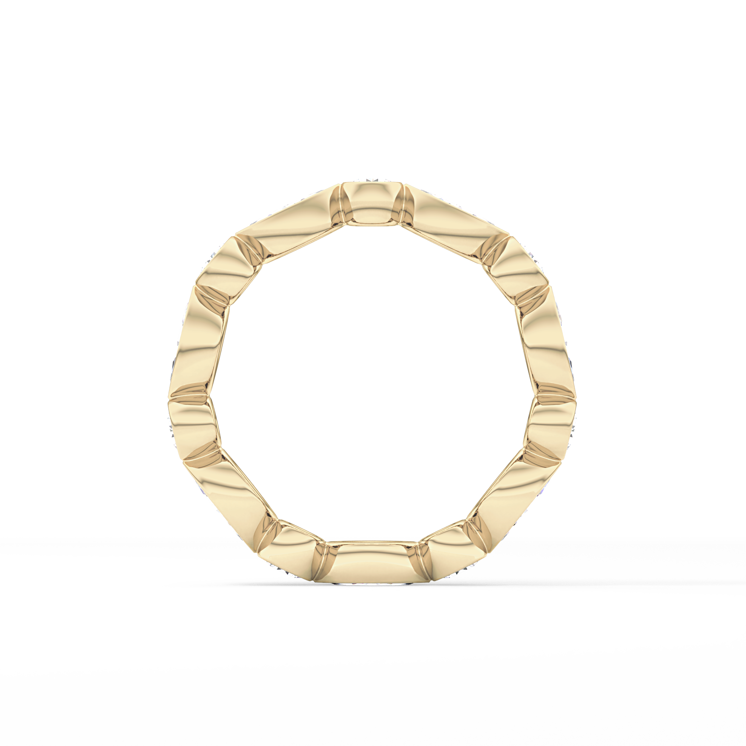 0.98 TCW Round & Marquise  Lab Grown Diamond Wedding Band
