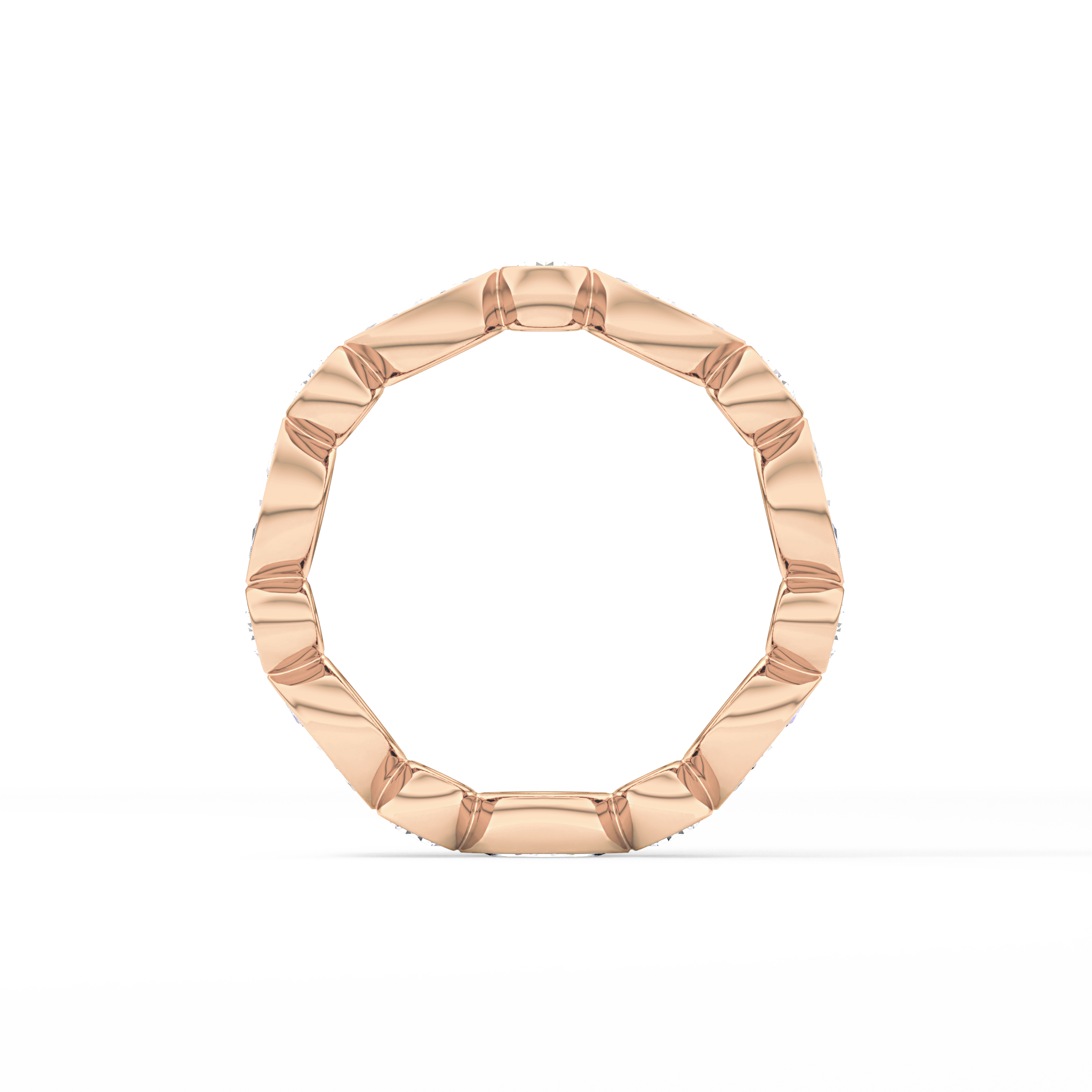 0.98 TCW Round & Marquise  Lab Grown Diamond Wedding Band