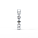 0.98 TCW Round & Marquise  Lab Grown Diamond Wedding Band
