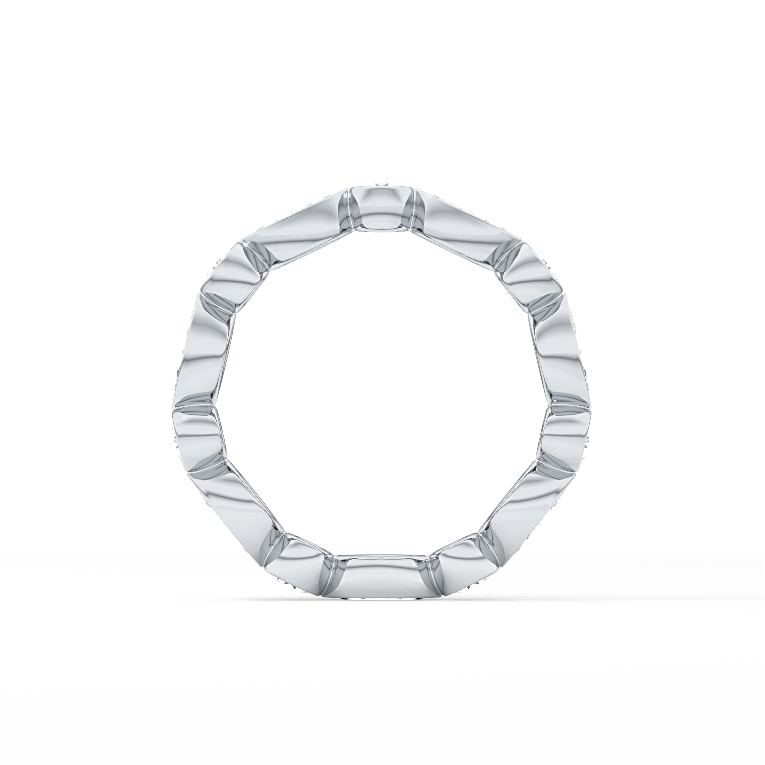 0.98 TCW Round & Marquise  Lab Grown Diamond Wedding Band