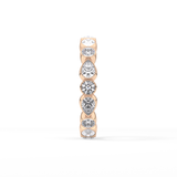 1.28 TCW Round & Pear Lab Grown Diamond Wedding Band