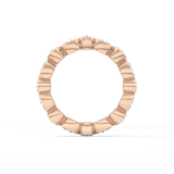 1.28 TCW Round & Pear Lab Grown Diamond Wedding Band