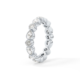 1.28 TCW Round & Pear Lab Grown Diamond Wedding Band