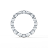 1.28 TCW Round & Pear Lab Grown Diamond Wedding Band