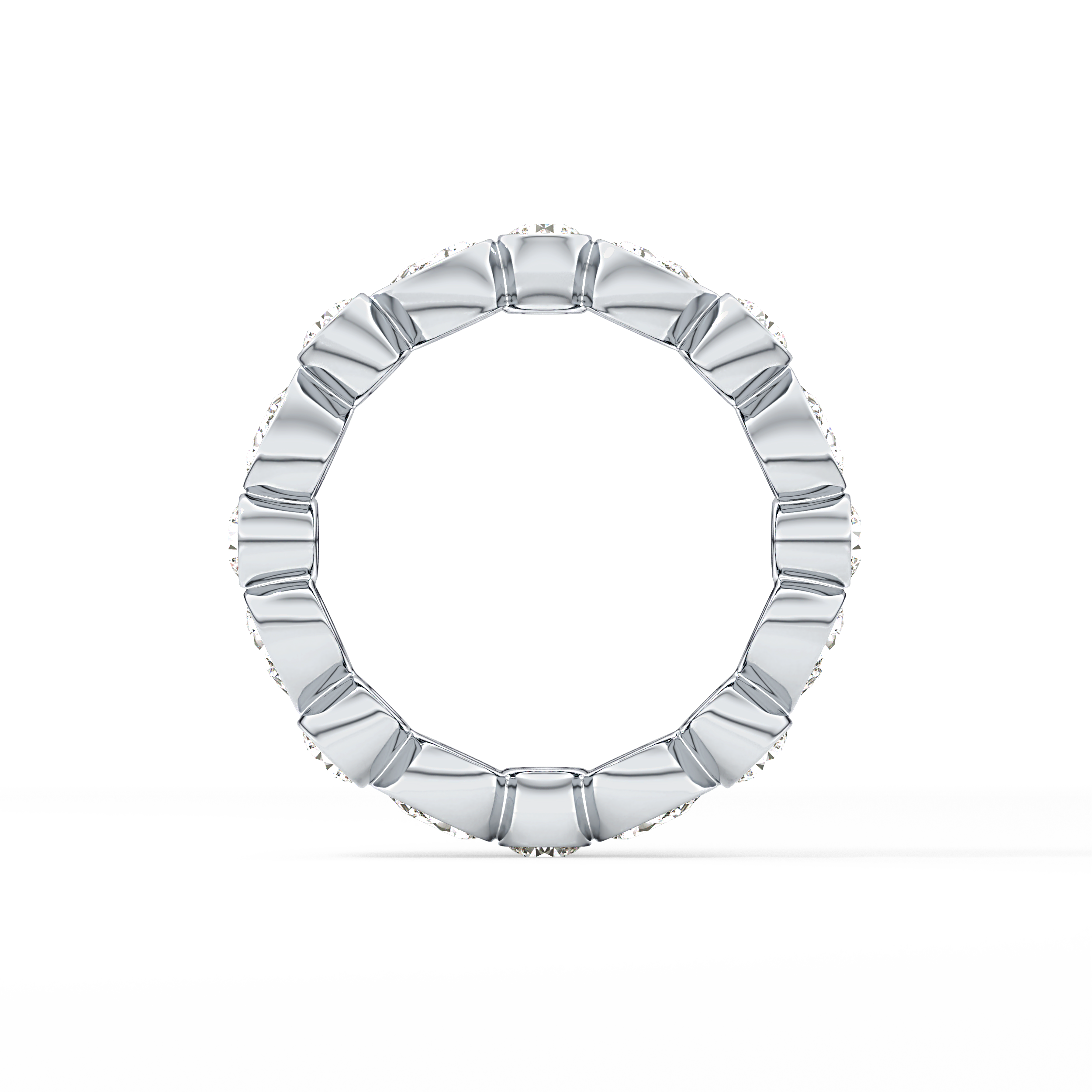 1.28 TCW Round & Pear Lab Grown Diamond Wedding Band