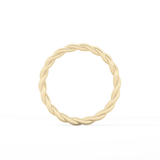 Twisted Shank Wedding Band