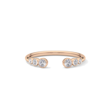 0.22 TCW Round Lab Grown Diamond Open Shank Wedding Band