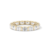 2.25 TCW Oval Lab Grown Diamond Full Eternity Wedding Band