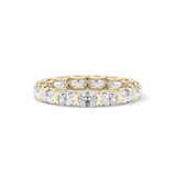 2.25 TCW Oval Lab Grown Diamond Full Eternity Wedding Band