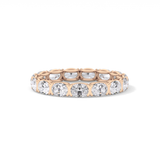 2.25 TCW Oval Lab Grown Diamond Full Eternity Wedding Band