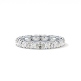 2.25 TCW Oval Lab Grown Diamond Full Eternity Wedding Band