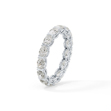 2.25 TCW Oval Lab Grown Diamond Full Eternity Wedding Band