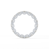 2.25 TCW Oval Lab Grown Diamond Full Eternity Wedding Band