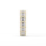 2.25 TCW Asscher Lab Grown Diamond Full Eternity Wedding Band