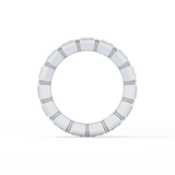 2.25 TCW Asscher Lab Grown Diamond Full Eternity Wedding Band