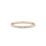0.18 TCW Round  Lab Grown Diamond Half Eternity Wedding Band