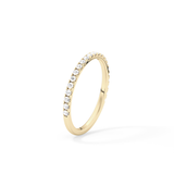 0.18 TCW Round  Lab Grown Diamond Half Eternity Wedding Band