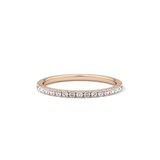 0.18 TCW Round  Lab Grown Diamond Half Eternity Wedding Band