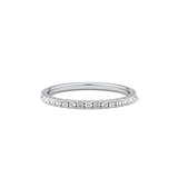 0.18 TCW Round  Lab Grown Diamond Half Eternity Wedding Band