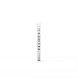 0.18 TCW Round  Lab Grown Diamond Half Eternity Wedding Band