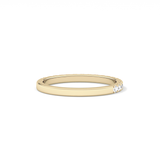 0.38 TCW Round Lab Grown Diamond Half Eternity Wedding Band