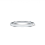 0.38 TCW Round Lab Grown Diamond Half Eternity Wedding Band