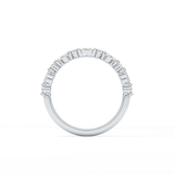 0.32 TCW Round & Marquise Lab Grown Diamond Half Eternity Wedding Band