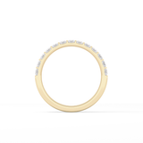 1.08 TCW Baguette Lab Grown Diamond Half Eternity Wedding Band