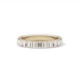 1.08 TCW Baguette Lab Grown Diamond Full Eternity Wedding Band