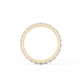 1.08 TCW Baguette Lab Grown Diamond Full Eternity Wedding Band