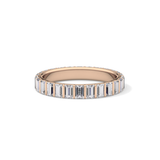 1.08 TCW Baguette Lab Grown Diamond Full Eternity Wedding Band