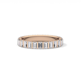 1.08 TCW Baguette Lab Grown Diamond Full Eternity Wedding Band
