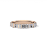 1.08 TCW Baguette Lab Grown Diamond Full Eternity Wedding Band