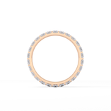 1.08 TCW Baguette Lab Grown Diamond Full Eternity Wedding Band