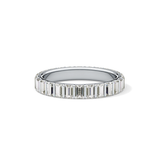 1.08 TCW Baguette Lab Grown Diamond Full Eternity Wedding Band