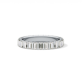1.08 TCW Baguette Lab Grown Diamond Full Eternity Wedding Band