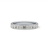 1.08 TCW Baguette Lab Grown Diamond Full Eternity Wedding Band