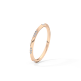 0.09 TCW Round Lab Grown Diamond Flush Setting Wedding Band