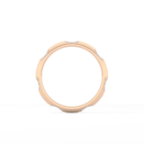 0.09 TCW Round Lab Grown Diamond Flush Setting Wedding Band