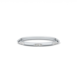 0.09 TCW Round Lab Grown Diamond Flush Setting Wedding Band