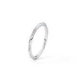 0.09 TCW Round Lab Grown Diamond Flush Setting Wedding Band