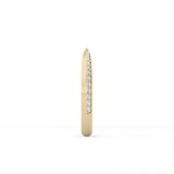 0.16 TCW Round Lab Grown Diamond Half Eternity Wedding Band