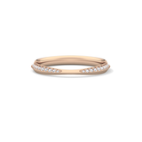 0.16 TCW Round Lab Grown Diamond Half Eternity Wedding Band